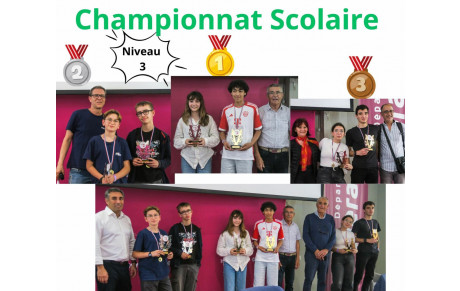 Nos jeunes Marie et Yacine  brillent encore en bridge scolaire !