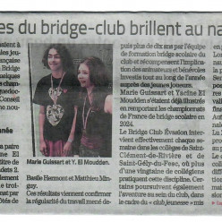 Nos jeunes ont les honneurs de Midi Libre du 1 er juin